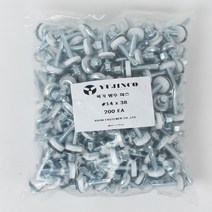 YUJINCO 나사 방수피스육각(백색)14x38mm(200)1봉
