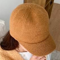 아모르데이 여성용 샌드니트캡모자 겨울 털모자 캐쥬얼 니트 볼캡