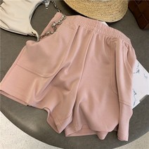 XINHUA 2022 New Summer Korean Sports Shorts Female High -waisted Hot Pants Sullic Color 학생 캐주얼 반바지 ZB-249542