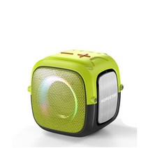Hopestar partyonemini 게임 블루투스 스피커 야외 고출력 무선 서브우퍼 caixa de som light with mobile phone holder, 노란색