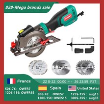 원형톱 원형 전기톱 절단공구 안전 무선 톱날 미니 톱 레이저 가이드 전기 톱 날이 있는, 우리를