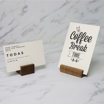 철제 우드 아크릴 네임택 명함꽂이 가격표 메모 16종, L자네임택_브론즈