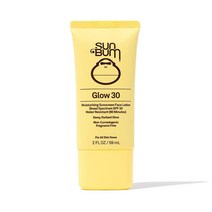 Sun Bum 글로우 30 선스크린 페이스 로션 브로드 스펙트럼 SPF 2 oz 비건 옥티녹세이트 & 옥시벤존 프리 비타민 E 함유