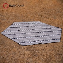 로티캠프 육각 원터치텐트 전용 카펫시트, 혼합색상