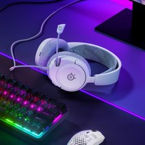 스틸시리즈 ARCTIS NOVA 1 유선 화이트 게이밍 헤드셋, 단품
