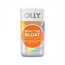 OLLY 올리 Beat The Bloat 소화효소 아밀라제 락타아제 펜넬 생강 민들레추출물 25캡슐, 1개