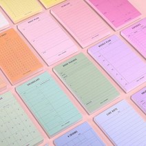 플랜 메모 패드 학생 사무실 업무 일정 관리 메모지, 타입:12.드로잉, 단품