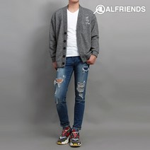 [알프렌즈] M자수 빅 오버핏 가디건(4color)
