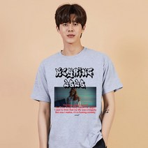 키밍 호러 영화 남성박스티 오버핏반팔티