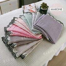 Makone 상표등록 미용 마사지 침대 시트 면 크리스탈 벨벳 구멍있는
