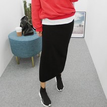 니트밴딩롱스커트
