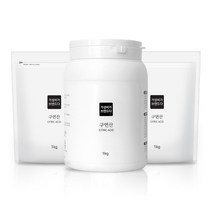 가성비가브랜드다 구연산 천연세제 1kg, 용기1개+리필2개