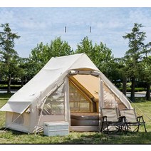 에어쉘터 육각 그늘막 한강 캠핑 모기장 중소형, 6.3제곱미터 코튼 + 부속품