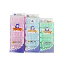 3색 컬러 헤어 구르프 웨이브 그루프 파마 볼륨 구루프 왕 롯드 물결펌 패드 하기 구르프 헤어 롤 긴, 파랑-대, 본상품선택