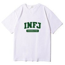 글래드블리스 남여공용 MBTI 20수 오버핏 반팔티셔츠 화이트