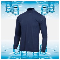 윈드페이스 더빅히트 국내제작 여름 긴팔 티셔츠 기능성 반폴라 냉감 쿨 아이스 이너티 작업복 등산복 상의