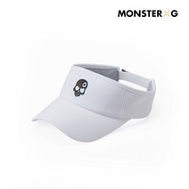 몬스터지 투톤스컬바이져캡 화이트 MC22UWV-81