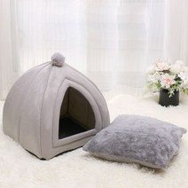 Q1012601 반려동물 쿠션 꼬깔 하우스 강아지 고양이 쉼터 침대, 그린