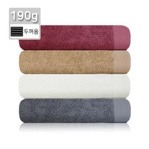 뱀부얀 페이스 타올 190(40x80cm 190g) 천연 섬유 대나무 뱀부 밤부 모달 호텔 세면 고급 수건 타월, 베이지, 1개