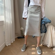 마롱패션 슬릿 스커트 치마 롱 트임