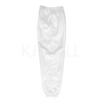 KJ 방진복 하의(주머니 세 개) 제전복 무진복 제전방진복 클린복 크린룸 반도체 정전기방지 작업복 바지, 1개, 화이트-XL(100)