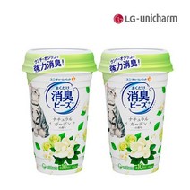 LG유니참 데오토일렛 뿌려쓰는 비즈 탈취제 (내추럴 그린향) x 2개