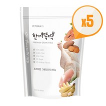 한끼뚝딱 프리미엄 그레인프리 고양이사료 800g x 5개, 단품