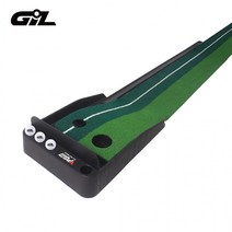 지아이엘 골프 볼튐방지 퍼팅연습기 퍼터거치형 실내 퍼터 연습 매트 가정용 퍼팅기, 2. 원목퍼팅연습기 일반형 딥브라운