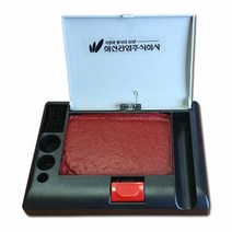 WHASHiN)원터치 인주(100) 사각원터치인주 인주 휴대용인주 인주, 단품