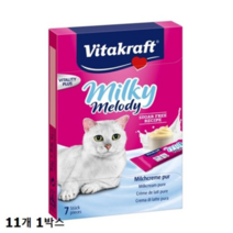 오너클랜 고양이간식 Vitakraft 밀키멜로디 퓨어 11개 1박스, 단일, 본품