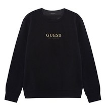 게스 GUESS 여성 블랙 맨투맨