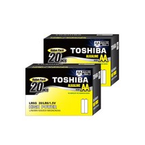 도시바 알카라인 건전지 AA 20개입 +AA 20개입, 단품