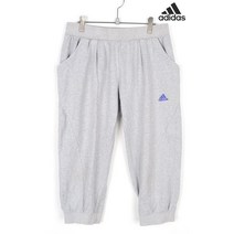 빈티지/ 아디다스7부 면트레이닝 바지/여성S/2476c2