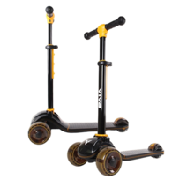 비바 LED 스쿠터 세발 어린이 8세 킥보드 옐로우