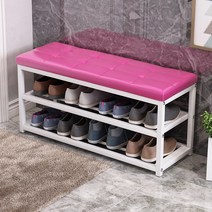 현관 신발 의자 신발장 수납의자 스툴, 90x30x45pu피로즈