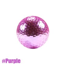 1Pcs 디아 42.7mm 금속 도금 컬러 골프 공 멋진 경기 오프닝 목표 스포츠 이벤트를위한 최고의 선물 내구성 건설, 보라