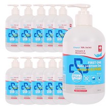 써봄 퍼스트원 손소독제 500ml, 10개