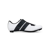 Fizik R5 로드 사이클링 슈 - 탄소 강화 마이크로텍스 파인튠 핏, White/Black_6.5 - 7, Tempo Powerstrap