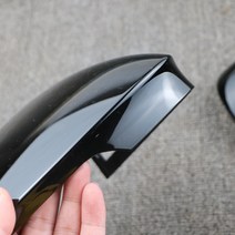 사이드미러커버 호환 블랙 페어 미러 커버 후면보기 사이드 캡 하우징 지원 레인 변경 어시스트 골프 용 블, 한개옵션0