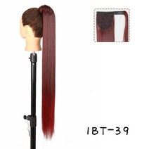 포니테일 AZQUEEN-스트레이트 합성 헤어 피스 포니 테일 85cm 슈퍼 롱 랩 어라운드 클립 헤어 익스텐션 포니 테일 데일리웨어, 02 85CM, 23 W-F27-613