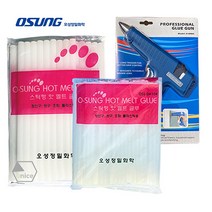 [유니스몰] 오성정밀화학 핫멜트 글루건심 600g 1봉 (손소독제 동봉), 대형(11mm) 600g 1봉
