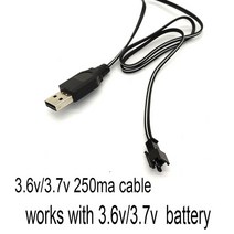 무선전화기 유뮤선전화기 레트로 충전 케이블 배터리 USB Ni-Cd Ni mh 팩 SM-2P 플러그 어댑터 3.6v 4.8v 2, 02 3.6v-3.7v cable