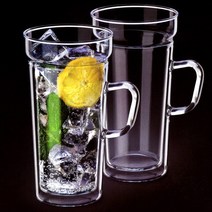 토탈하우스 시맥스 이중유리 머그컵 400ml 2P세트 듀얼컵 (5789), 시맥스-이중유리-머그컵-400ml-2P-5789