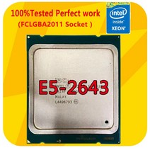 인텔 제온 CPU E5-2643 Tocessor 3.3GHz 4 코어 10m 캐시 130W FCLGA2011 x79 마더 보드 용