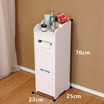 욕실 수납장 DIY 두루마리 휴지 케이스 다이소 이케아 화장실 선반, 유백색 70 쓰레기통