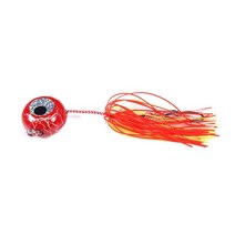딥컨트롤 업 텐야 마다이 지그 가부라 바다낚시 루어 헤드 미끼 새우 고무 스커트, red, 20G
