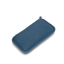 펜 케이스 가죽 필통 대용량 홀더 다기능 리시 심플 성인용 문구 검정, 파란색