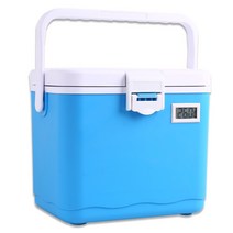 온도계 아이스박스 병원 냉장고 쿨러 의료용 10L, 블루 5L