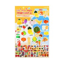 썬리빙_리무버블 젤리스티커 마트놀이스티커(244552), 단품