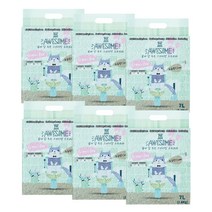 펫파운드 어썸두부 나노입자 고양이모래 그린티 2.8kgX6개, 단품